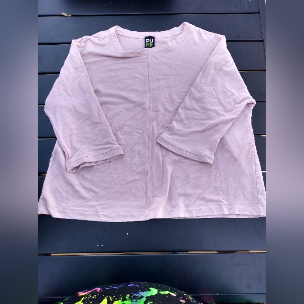 Pure Essence Urbanology Pink 3/4 Sleeve Shirt, Sz. Large, Made in Canada… - Picture 6 of 6